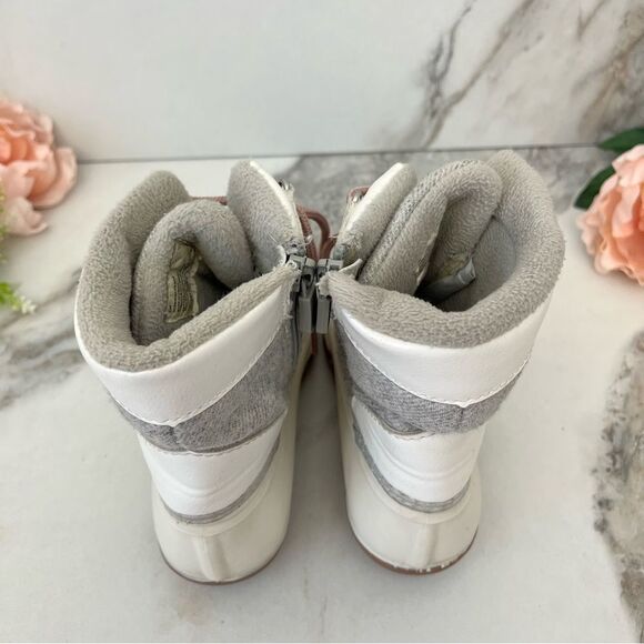 NORDSTROM Kids Brooklyn Water-resistant Winter Boot In Ivory Size 13 - Picture 10 of 15